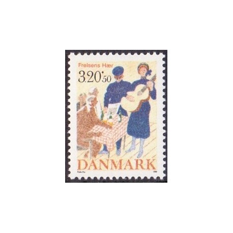 1989. Frelsens Hær. AFA nr. 933 postfrisk   Stemplet FDC
