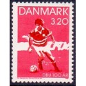 1989. DBU 100 års jubilæum. AFA nr. 935 postfrisk   Stemplet FDC