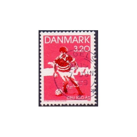 1989. DBU 100 års jubilæum. AFA nr. 935 postfrisk   Stemplet FDC