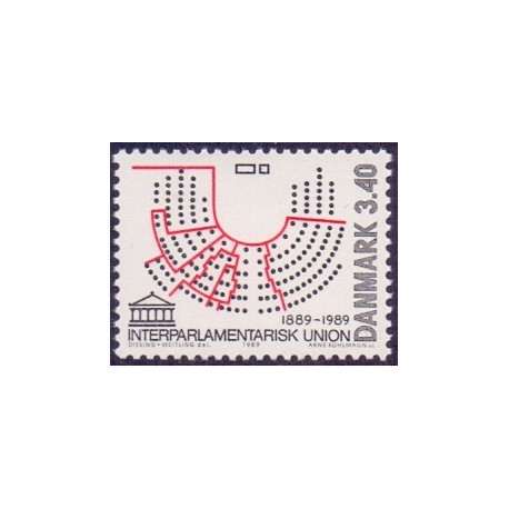 1989. Interparlamentarisk union. AFA nr. 941 postfrisk   Stemplet FDC