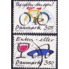 1990. Kampagne mod cykel- og sprit. 980-81 postfrisk    Stemplet FDC