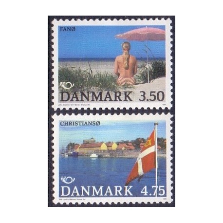 1991. Norden frimærker. AFA nr. 993-94 postfrisk         Stemplet FDC