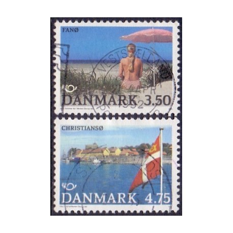 1991. Norden frimærker. AFA nr. 993-94 postfrisk         Stemplet FDC