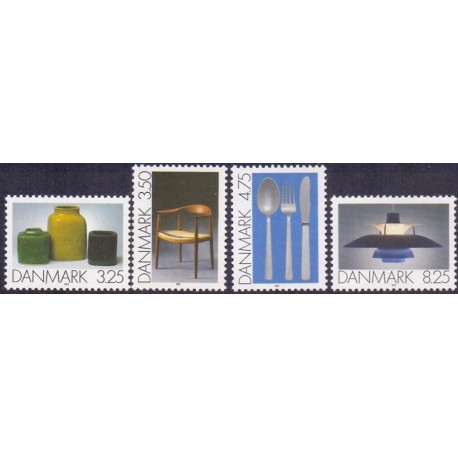 1991. Brugskunst. AFA nr. 995-98 postfrisk         Stemplet FDC