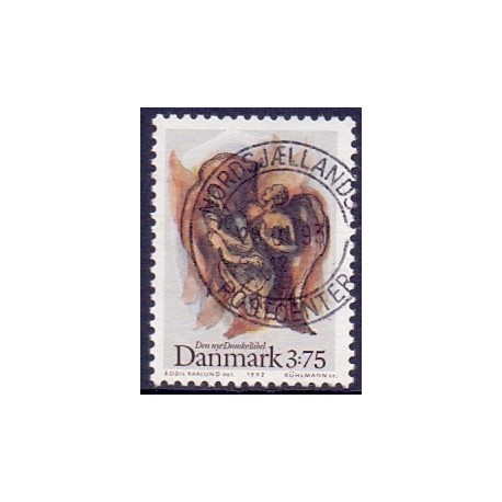 1992. Nyoversættelse af Biblen.  AFA nr. 1034 postfrisk      Stemplet FDC