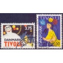 1993. Nordenfrimærker.  AFA nr. 1043-44 postfrisk       Stemplet FDC