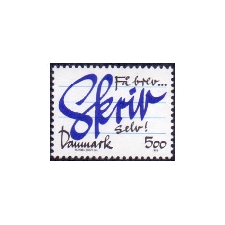 1993. Brevskrivning. AFA nr. 1051 postfrisk       Stemplet FDC