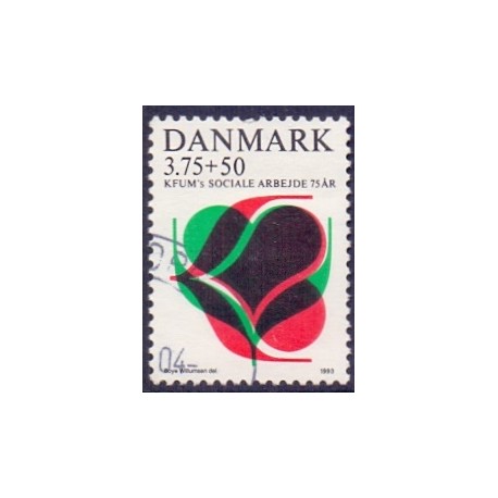 1993. KFUM. AFA nr. 1052 postfrisk      Stemplet FDC