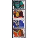 1993. Almuesmykker. AFA nr. 1053-56 postfrisk     Stemplet FDC