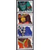 1993. Almuesmykker. AFA nr. 1053-56 postfrisk     Stemplet FDC
