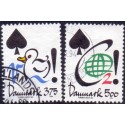 1994. Aktuelle emner. AFA nr. 1060-61 postfrisk    Stemplet FDC
