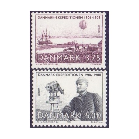 1994. Europamærker / CEPT. AFA nr. 1067-68  postfrisk   Stemplet FDC
