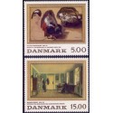 1994. Malerifrimærker. AFA nr. 1081-82  postfrisk  Stemplet FDC