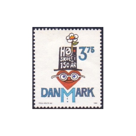 1994. Højskolebevægelsen 150 år. AFA nr. 1083  postfrisk   Stemplet FDC