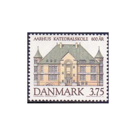 1995. Aarhus Katedralskole 150 år. AFA nr. 1084  postfrisk    Stemplet FDC