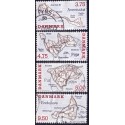 1995. Danske småøer. AFA nr. 1086-89  postfrisk      Stemplet FDC