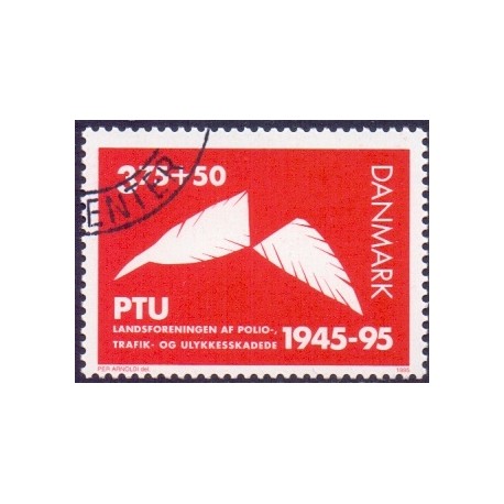 1995. PTU 50 år. AFA nr. 1096  postfrisk      Stemplet FDC