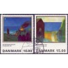 1995. Malerifrimærker. AFA nr. 1099-1100  postfrisk      Stemplet FDC