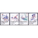 1996. Sport. AFA nr. 1111-14  postfrisk      Stemplet FDC
