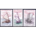 1996. Danske træjoller. AFA nr. 1119-21  postfrisk        Stemplet FDC