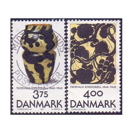 1996. Thorvald Bindesbøll. AFA nr. 1126-27 postfrisk      Stemplet FDC