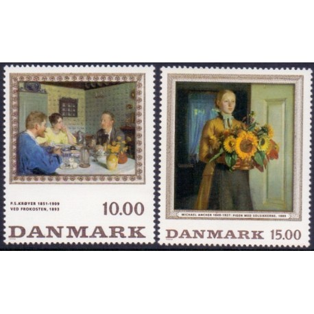 1996. Malerifrimærker. AFA nr. 1131-32 postfrisk       Stemplet FDC