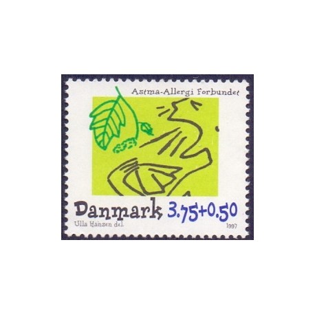 1997. Astma-Allergi Forbundet. AFA nr. 1146 postfrisk       Stemplet FDC