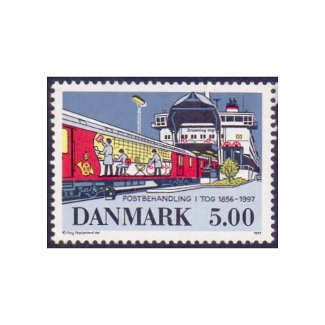 1997. Bureautjensten ophører. AFA nr. 1147 postfrisk        Stemplet FDC