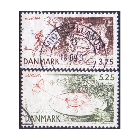 1997. Europamærker / CEPT. AFA nr. 1156-57 postfrisk       Stemplet FDC