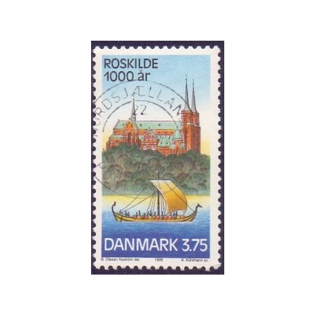 1998. Rosklide 1000-års jubilæum. AFA nr. 1169 postfrisk       Stemplet FDC