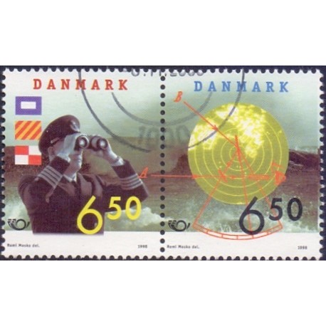 1998. Nordenfrimærker. AFA nr. 1181-82 i parstykke postfrisk     Stemplet FDC