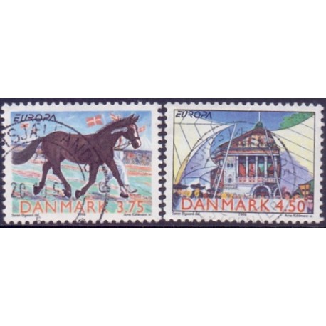1998. Europamærker / CEPT. AFA nr. 1184-85 postfrisk      Stemplet FDC