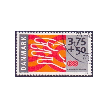 1998. Kræftens Bekæmpelse. AFA nr. 1186 stemplet