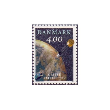 1999. Ørsted satelitten. AFA nr. 1200 postfrisk     Stemplet FDC