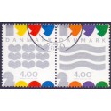 1999. Millenniumfrimærker. AFA nr. 1232-33 postfrisk     Stemplet FDC