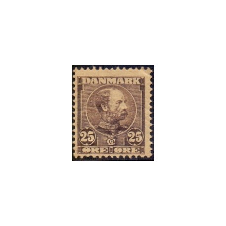 1904. Chr. IX, 25 Øre, AFA nr. 49, postfrisk   Ubrugt Stemplet FDC