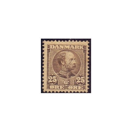 1904. Chr. IX, 25 Øre, AFA nr. 49a, postfrisk   Ubrugt Stemplet FDC