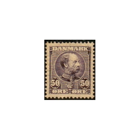 1904. Chr. IX, 50 Øre, AFA nr. 50, postfrisk   Ubrugt Stemplet FDC