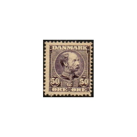 1904. Chr. IX, 50 Øre, AFA nr. 50a, postfrisk   Ubrugt Stemplet FDC