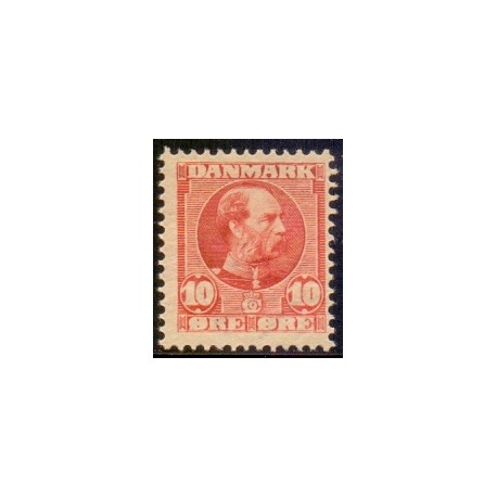 1905-06. Chr. IX, 10 Øre, AFA nr. 53, postfrisk  Ubrugt Stemplet FDC