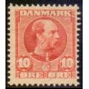 1905-06. Chr. IX, 10 Øre, AFA nr. 53, postfrisk  Ubrugt Stemplet FDC