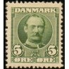 1907. Frederik VIII, 5 Øre, AFA nr. 54, postfrisk   Ubrugt Stemplet FDC