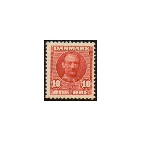 1907. Frederik VIII, 10 Øre, AFA nr. 55, postfrisk   Ubrugt Stemplet FDC