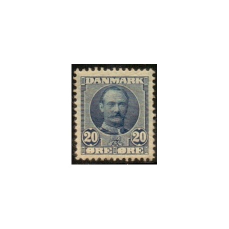 1907. Frederik VIII, 20 Øre, AFA nr. 56, postfrisk  Ubrugt Stemplet FDC