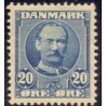 1907. Frederik VIII, 20 Øre, AFA nr. 56a, postfrisk  Ubrugt Stemplet FDC