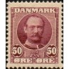 1907. Frederik VIII, 50 Øre, AFA nr. 58, postfrisk  Ubrugt Stemplet FDC