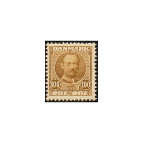 1907. Frederik VIII, 100 Øre, AFA nr. 59, postfrisk  Ubrugt Stemplet FDC