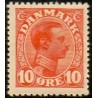 1913.  Chr X. 10 Øre,  AFA nr. 69, postfrisk  Ubrugt Stemplet FDC