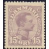 1913.  Chr X. 15 Øre,  matlilla, AFA nr. 70a, postfrisk   Ubrugt Stemplet FDC