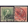 1905-06. Chr. IX, 5-10 Øre, AFA nr. 52-53, stemplet  Ubrugt Stemplet FDC